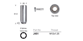 Chrome Nut J451 - Nice Products | Universal Auto Spares