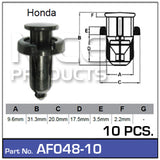 Fasteners Pkt 10 AF048-10 - Nice Products | Universal Auto Spares