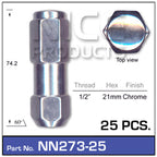 Wheel Nuts pk25 NN273-25 - Nice Products | Universal Auto Spares