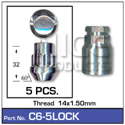 Lock Nuts pk C6-5LOCK - Nice Products | Universal Auto Spares
