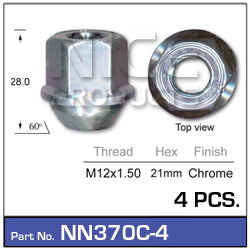 Wheel Nut NN370C-4 - Nice Products | Universal Auto Spares