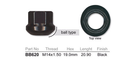 Wheel Nut BB620 - Nice Products | Universal Auto Spares