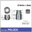 Lock Nuts (set of 4) P6LOCK - Nice Products | Universal Auto Spares
