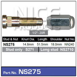 Stud & Nut NS275 - Nice Products | Universal Auto Spares