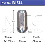 Chrome Nut B1744 - Nice Products | Universal Auto Spares