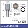 Chrome Nuts (set of 20 + Key) JR458-20 - Nice Products | Universal Auto Spares