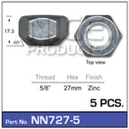 Wheel Nut NN727-5 - Nice Products | Universal Auto Spares