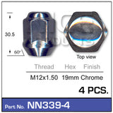 Wheel Nut NN339-4 - Nice Products | Universal Auto Spares