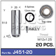 Wheel Nuts Pack (20) J451-20 - Nice Products | Universal Auto Spares