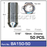 Chrome Nut BA150-50 - Nice Products | Universal Auto Spares