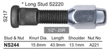 Stud & Nut NS244 - Nice Products | Universal Auto Spares