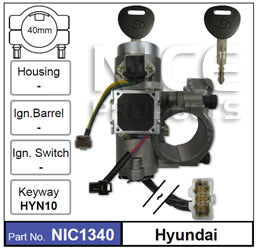 Lock & Switch (NO ETA) SWITCH ONLY NIC1340 - Nice Products | Universal Auto Spares