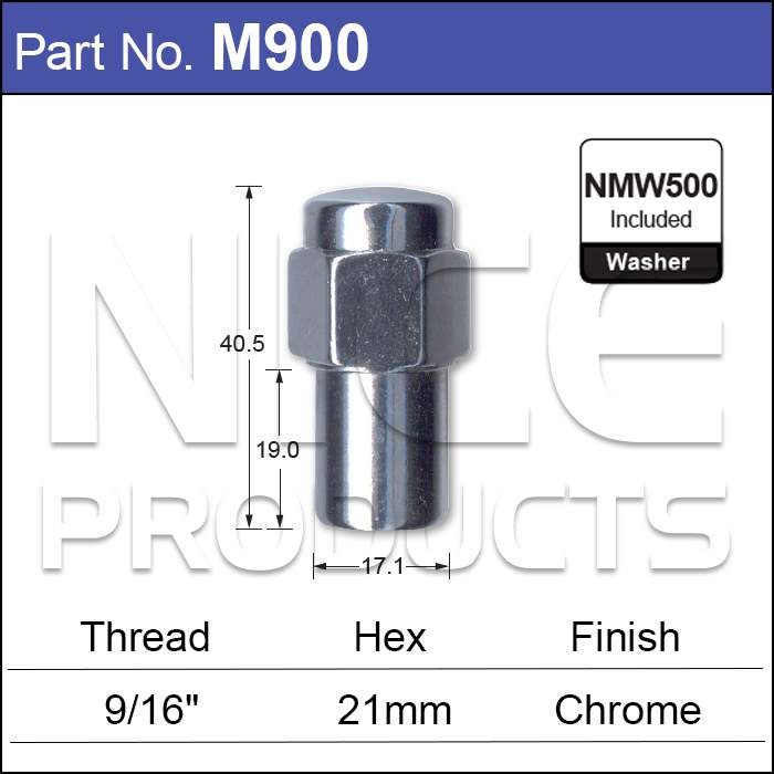 Chrome Nut M900 - Nice Products | Universal Auto Spares