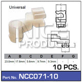 Door Clip Pkt 10 NCC071-10 - Nice Products | Universal Auto Spares
