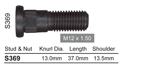 Wheel Stud S369 - Nice Products | Universal Auto Spares