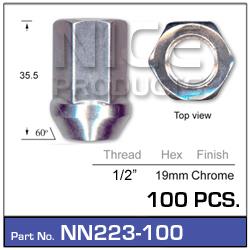 Wheel Nut NN223-100 - Nice Products | Universal Auto Spares