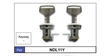 Door Locks pair NDL11Y - Nice Products | Universal Auto Spares