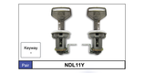 Door Locks pair NDL11Y - Nice Products | Universal Auto Spares