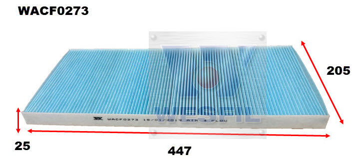 Cabin Filter RCA355P Fits Iveco WACF0273 - Wesfil | Universal Auto Spares