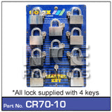 Padlock 70mm pk 10 CR70-10 - Nice Products | Universal Auto Spares