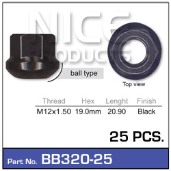 Wheel Nut BB320-25 - Nice Products | Universal Auto Spares