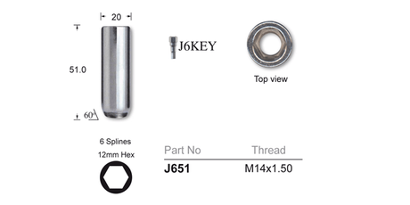 Chrome Nut J651 - Nice Products | Universal Auto Spares