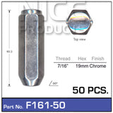 Chrome Nuts pk50 F161-50 - Nice Products | Universal Auto Spares