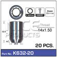 Chrome Nuts pk20 K632-20 - Nice Products | Universal Auto Spares