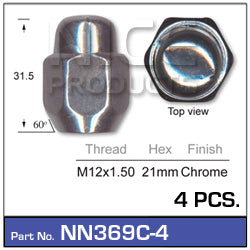 Wheel Nut NN369C-4 - Nice Products | Universal Auto Spares