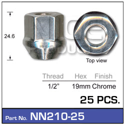 Wheel Nut NN210-25 - Nice Products | Universal Auto Spares