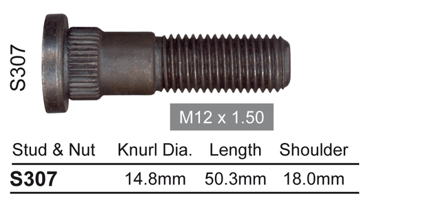 Wheel Stud S307 - Nice Products | Universal Auto Spares