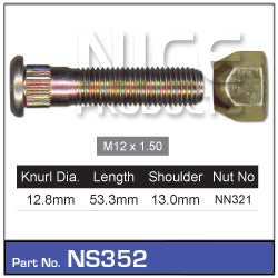 Stud & Nut NS352 - Nice Products | Universal Auto Spares