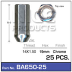 Chrome Nuts pk25 BA650-25 - Nice Products | Universal Auto Spares