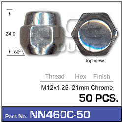 Wheel Nuts pk50 NN460C-50 - Nice Products | Universal Auto Spares