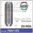Chrome Nuts pk25 F261-25 - Nice Products | Universal Auto Spares