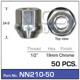 Wheel Nuts pk50 NN210-50 - Nice Products | Universal Auto Spares
