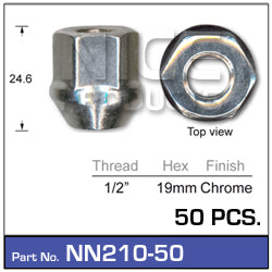 Wheel Nuts pk50 NN210-50 - Nice Products | Universal Auto Spares