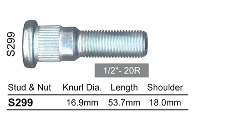 Wheel Stud S299 - Nice Products | Universal Auto Spares