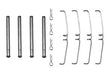 Accessory Kit, Disc Brake Pad PFK104 - TRW