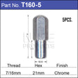 Chrome Nuts pk5 T160-5 - Nice Products | Universal Auto Spares