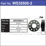 Hub Centric Wheel Spacers WS35500-2 - Nice Products | Universal Auto Spares