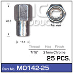 Open Ended Mag Nuts MO142-25 - Nice Products | Universal Auto Spares