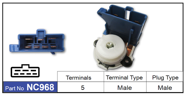 Ignition Switch NC968 - Nice Products | Universal Auto Spares