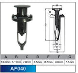 Fasteners Bag 100 AF040-100 - Nice Products | Universal Auto Spares