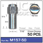 Chrome Nuts pk50 M157-50 - Nice Products | Universal Auto Spares