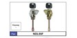 Door Locks Pair NDL55F - Nice Products | Universal Auto Spares