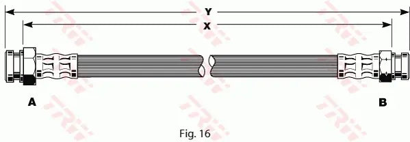 Brake Hose PHA110 - TRW
