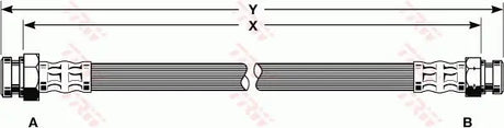 Brake Hose PHA114 - TRW