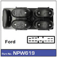Power Window Switch NPW619 - Nice Products | Universal Auto Spares