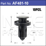 Fasteners Pkt 10 AF481-10 - Nice Products | Universal Auto Spares